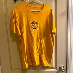 Aeropostale yellow vintage t shirt. Size Large
